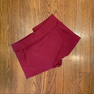 S Forever 21 Burgundy Skort shorts skirt 00121798